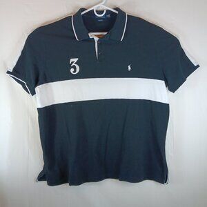 Polo Ralph Lauren Black and White Classic Fit Size XXL Polo Shirt